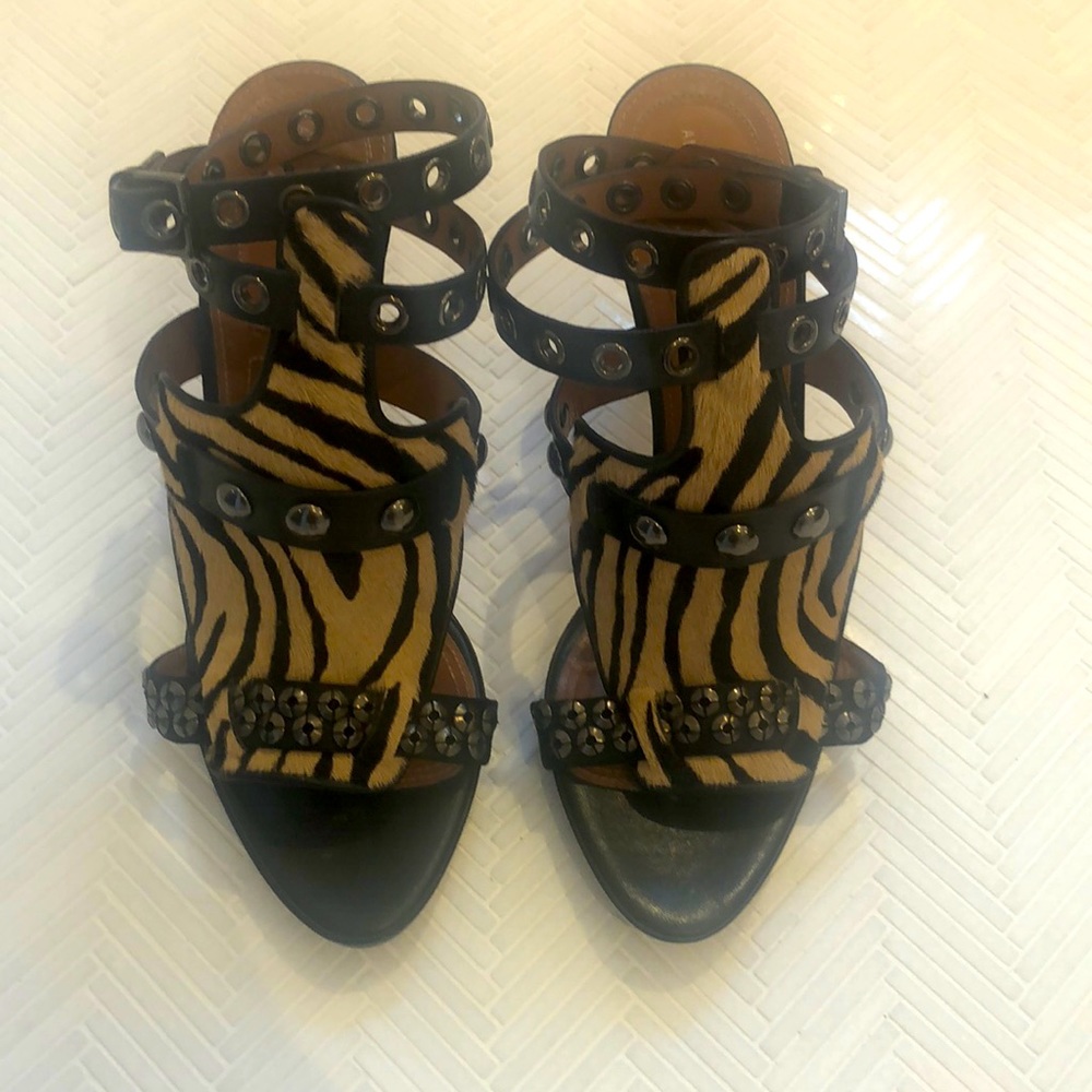Sexy hair & grommet high heel - Alberta Ferretti